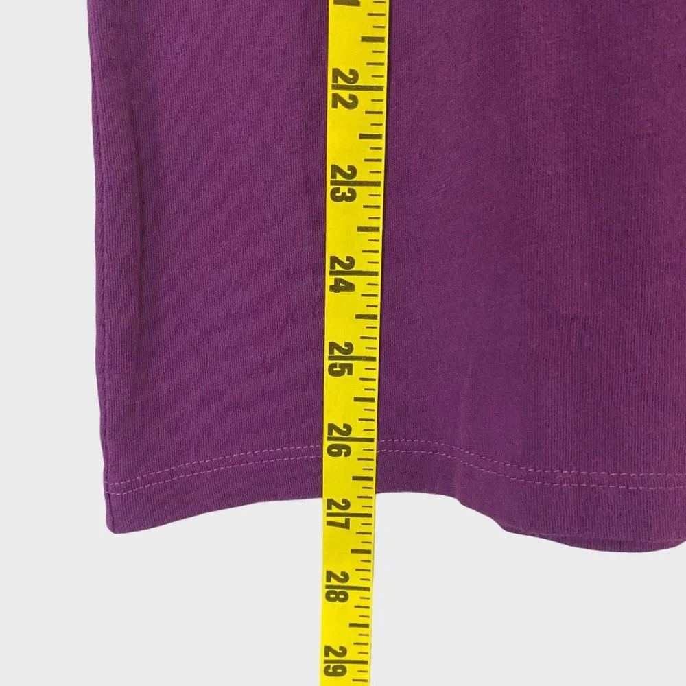 Life Is Good Simplify Crusher-Lite V-Neck Womens Medium Purple Basic Graphic Tee - Picture 12 of 12